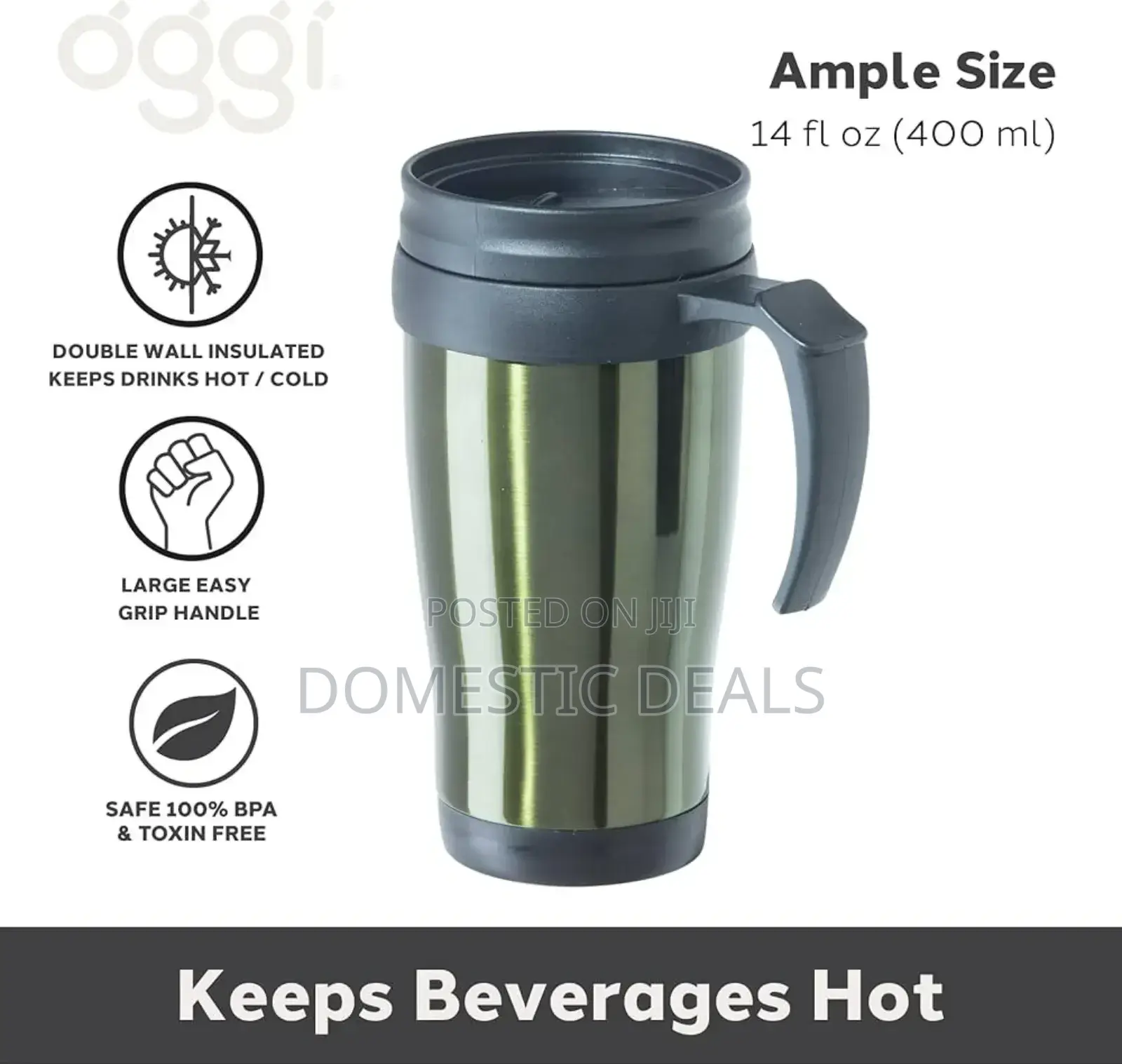 Portable Stainless Steel Travel Mug