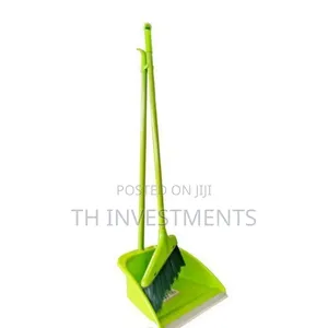 Brush for Sweeping and Dust Pan for Collecting Rubbish 