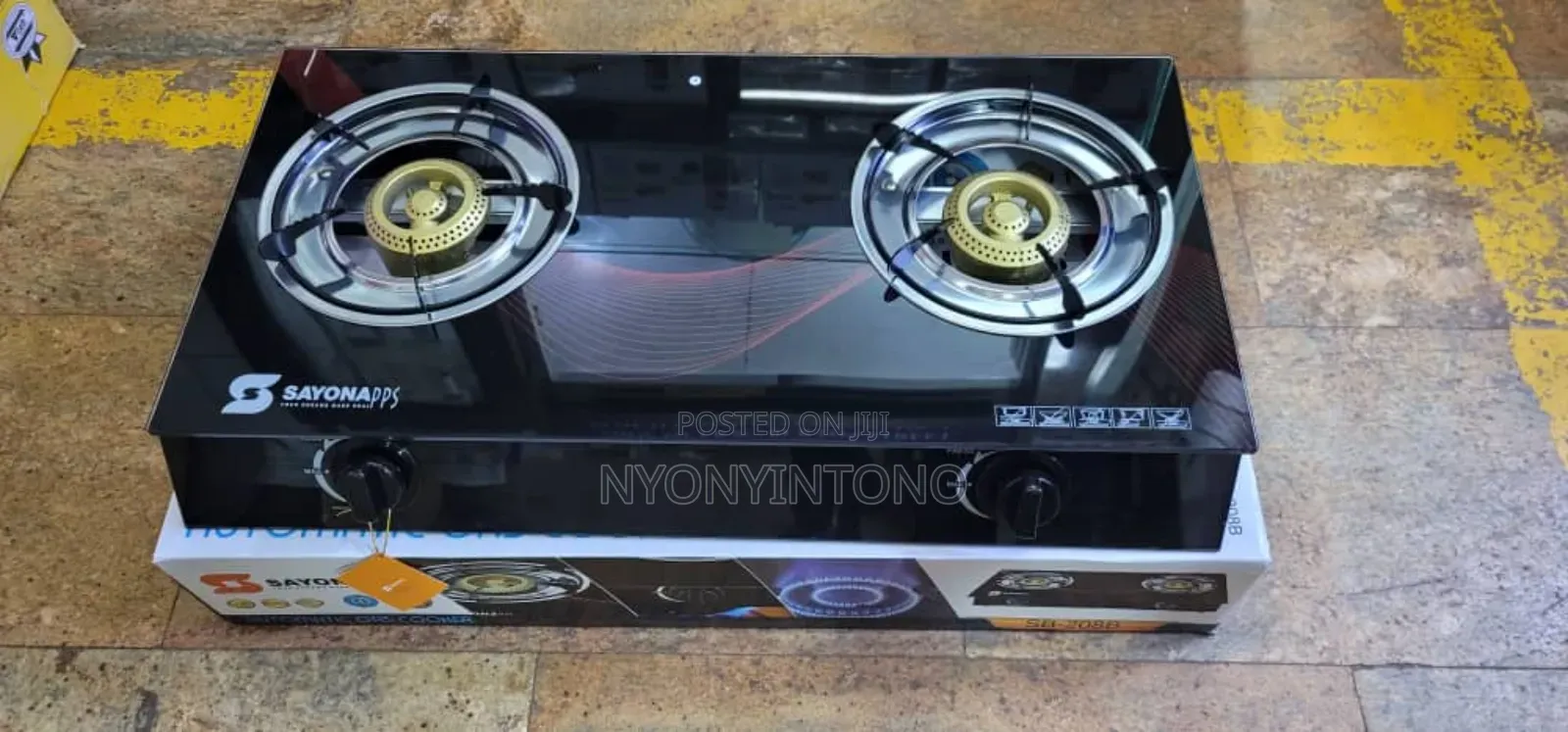 Sayona Strong Glass Top Automatic Gas Burner