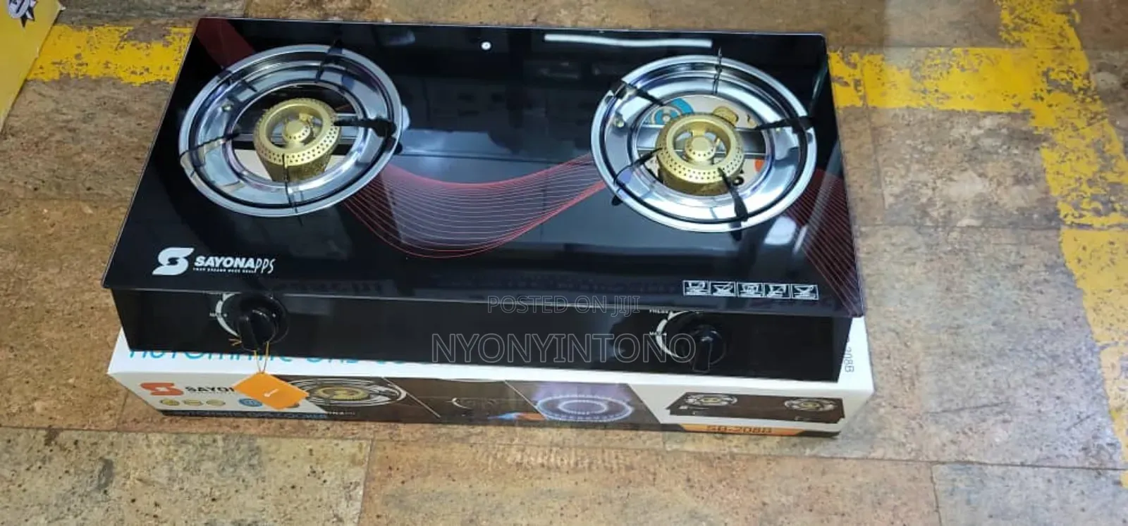 Sayona Strong Glass Top Automatic Gas Burner