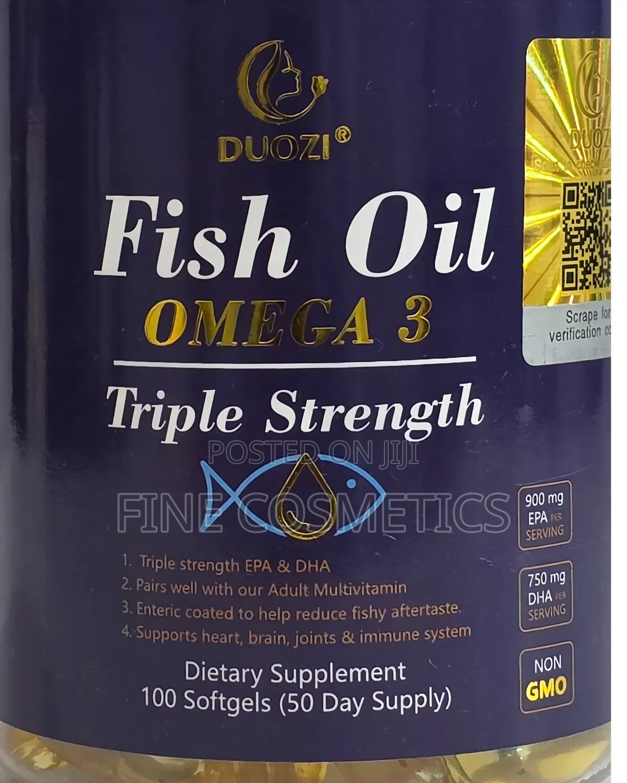 Fish Oil | Omega 3 Heart,Brain,Skin,Joints + Immune Support.
