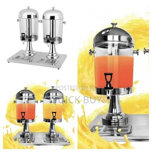 Double New Stainless Steel Juice Dispenser