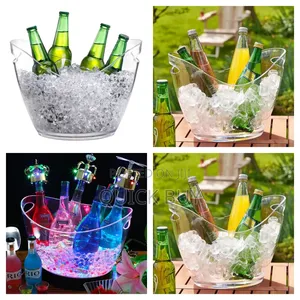 Unique Transparent Ice Bucket for Bar