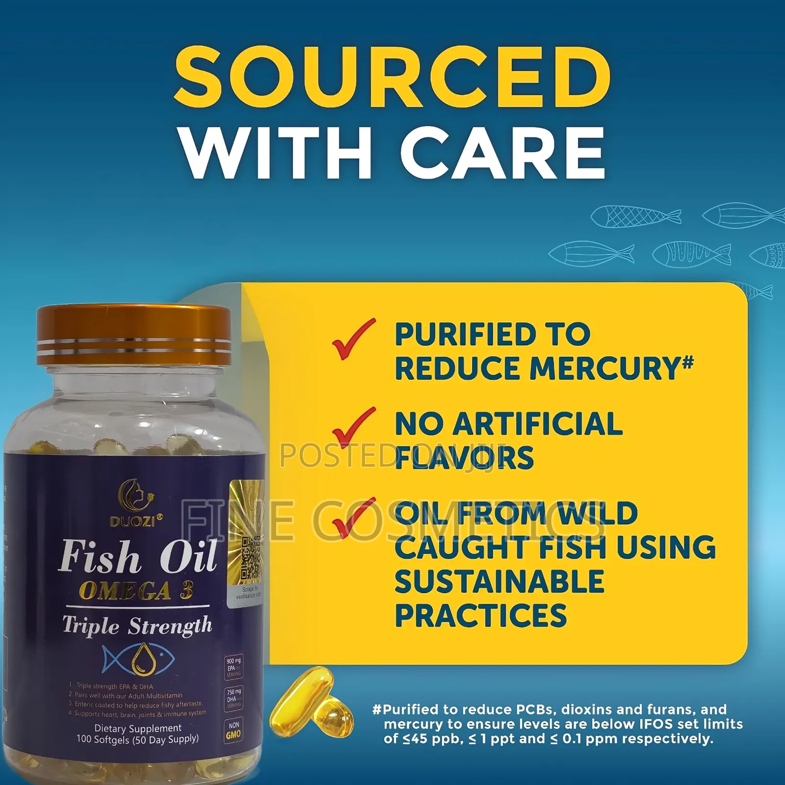 Fish Oil | Omega 3 Heart,Brain,Skin,Joints + Immune Support.