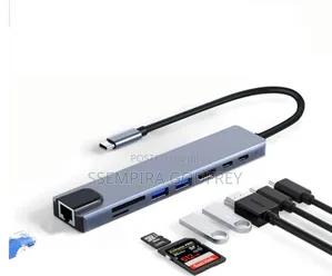 Type C to HDTV 8 in 1multifunction Adapter
