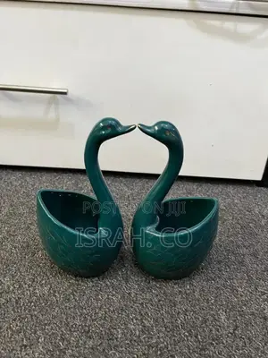 Ceramic Swan Cutlery Holders.