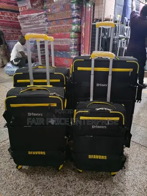 Original Cloth Suitcases in Full Set