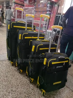 Original Cloth Suitcases in Full Set