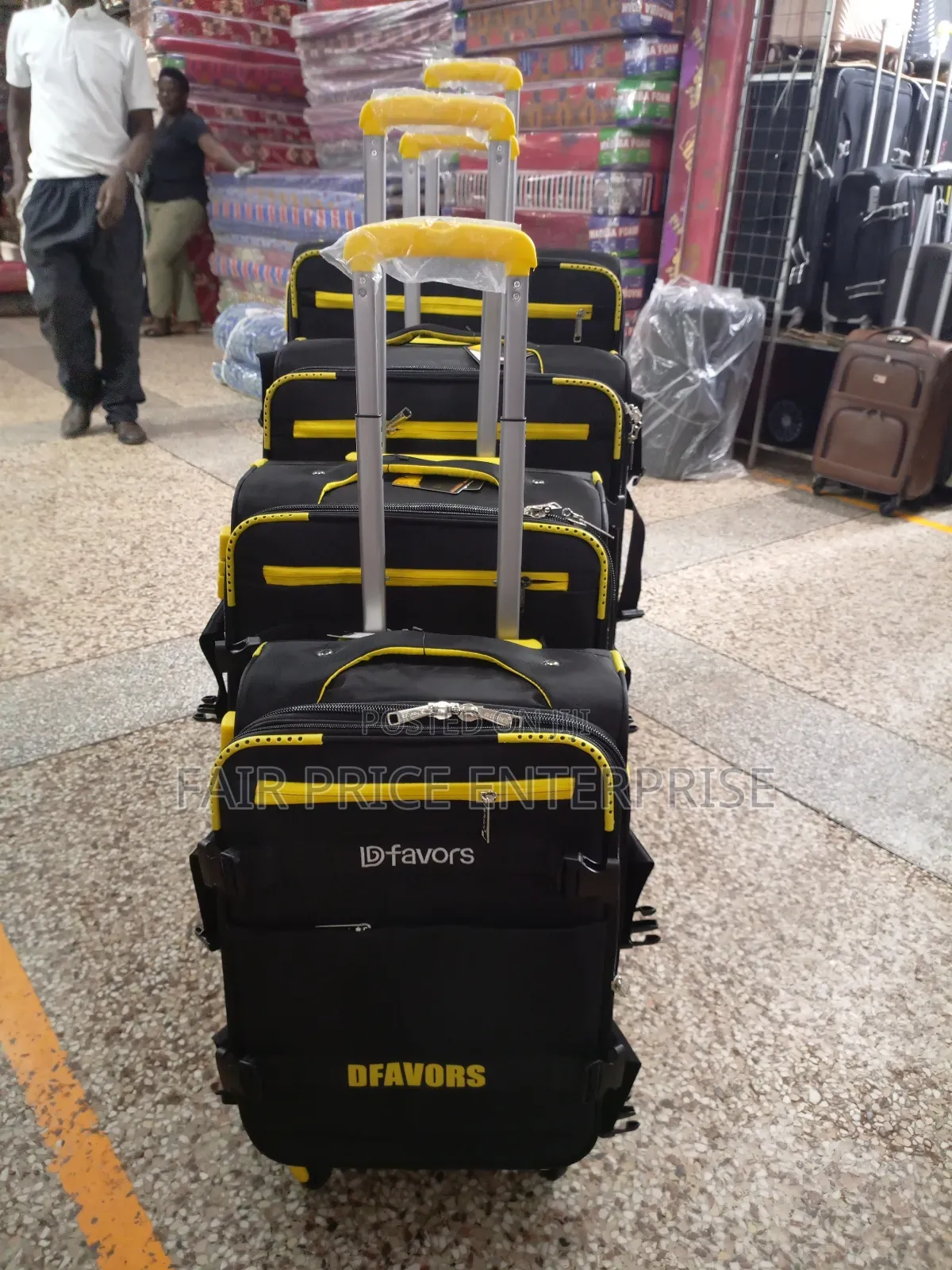 Vip Cloth Suitcases in 4pcs