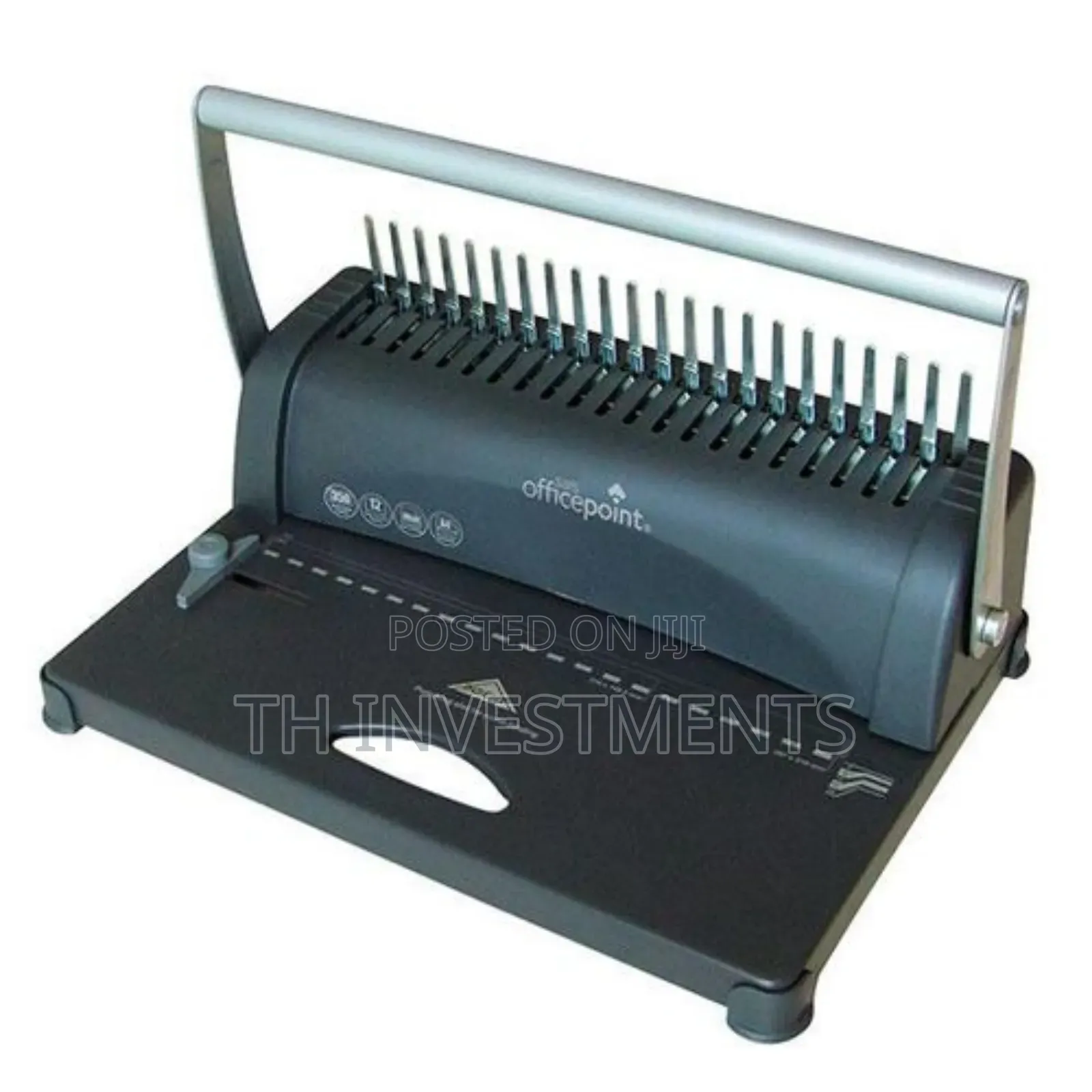 Office Point Comb Spiral Binder Machine - Black