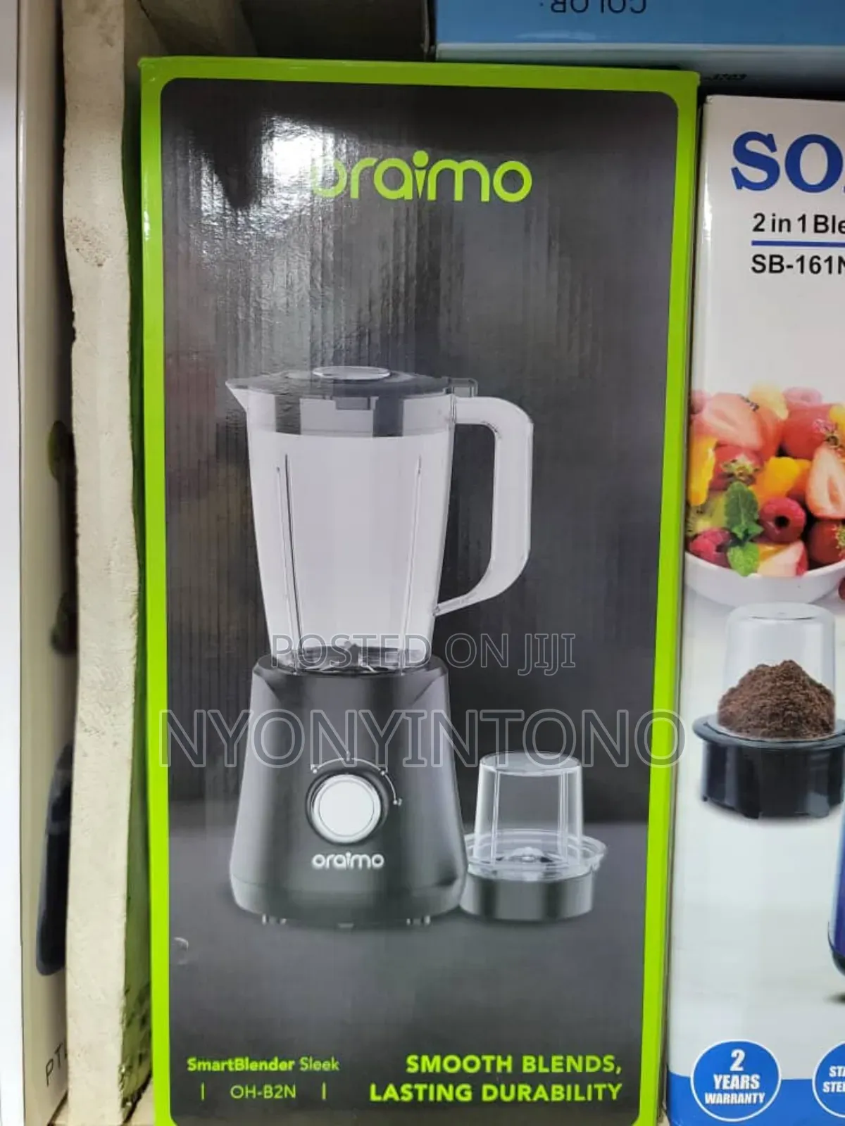 Oraimo 2 In1high Quality Juice Blender With Grinder