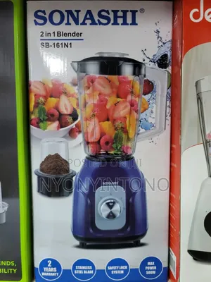 Sonashi 2 In1 High Quality Juice Blender With 2yrs Warranty