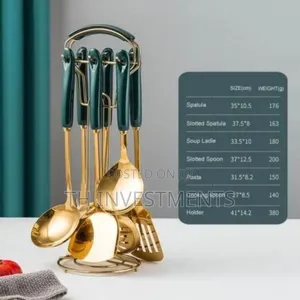 6pcs Kitchen Tool Cooking Utensils Serving Spoons Cutlery 
