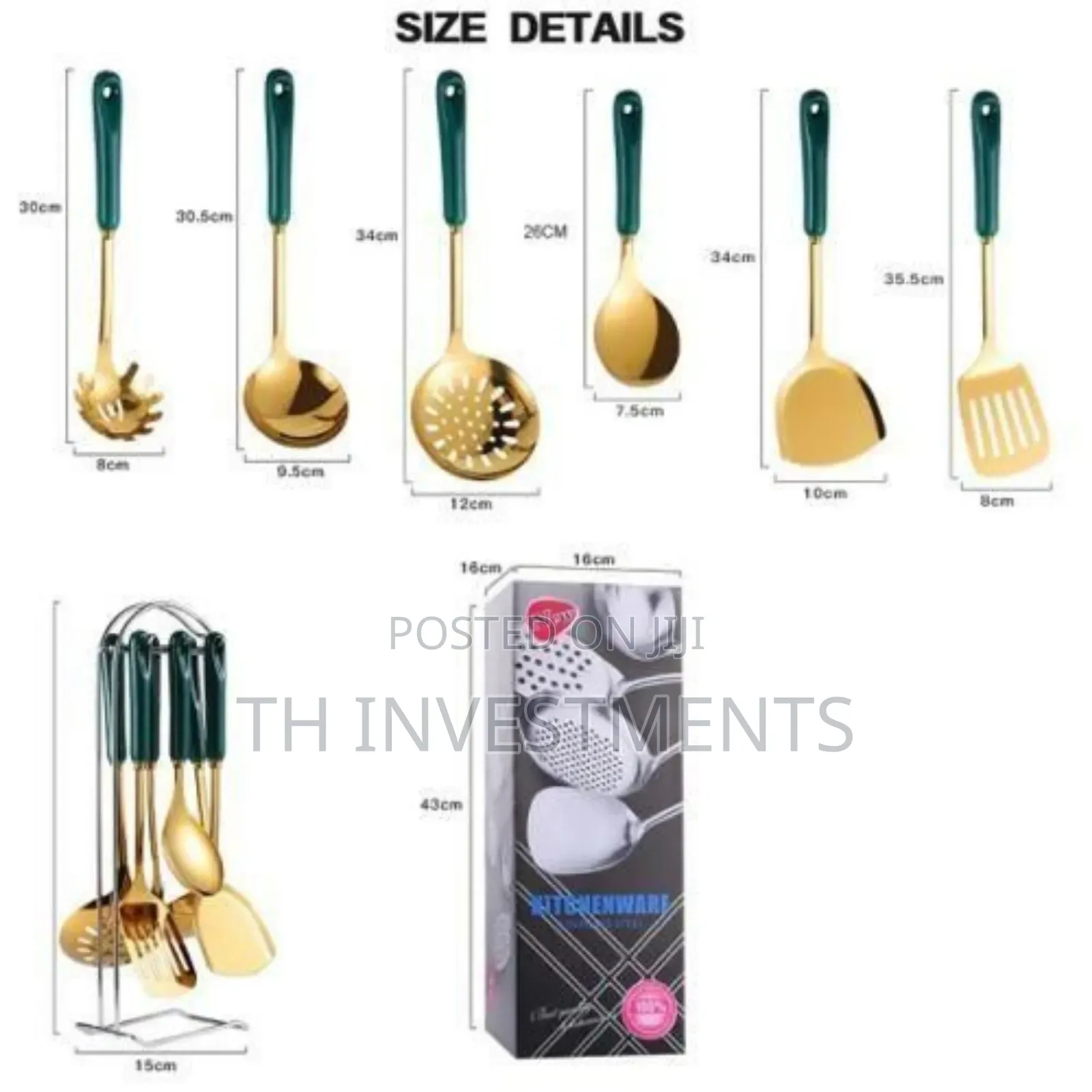 6pcs Kitchen Tool Cooking Utensils Serving Spoons Cutlery 