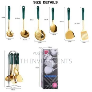 6pcs Kitchen Tool Cooking Utensils Serving Spoons Cutlery 