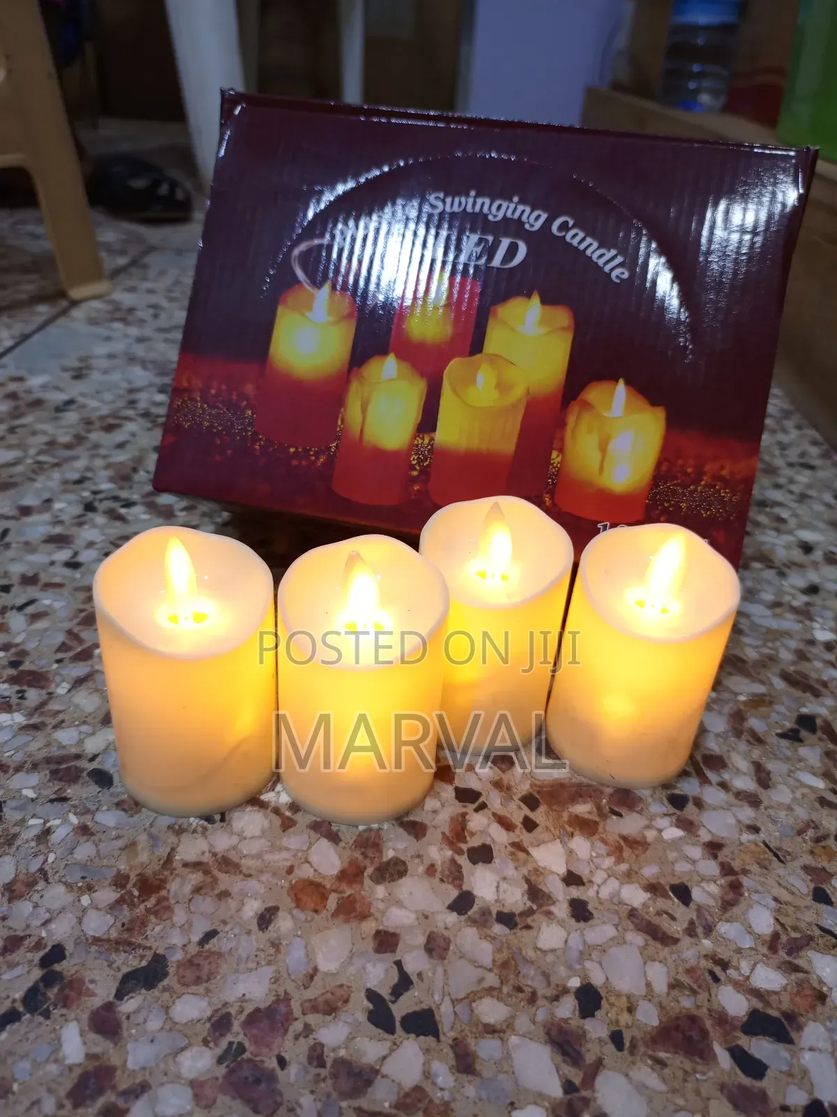 12pcs Plastic Swinging Led Candle ( Small Size)