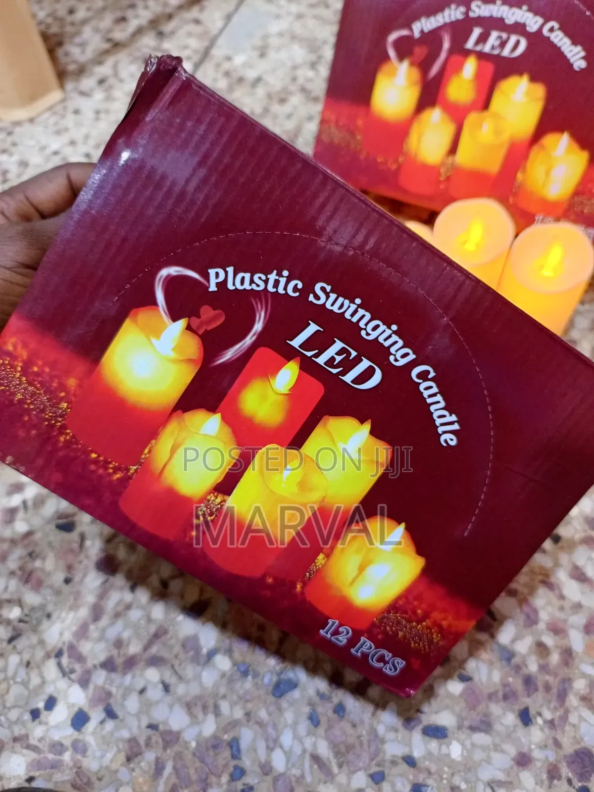 12pcs Plastic Swinging Led Candle ( Small Size)