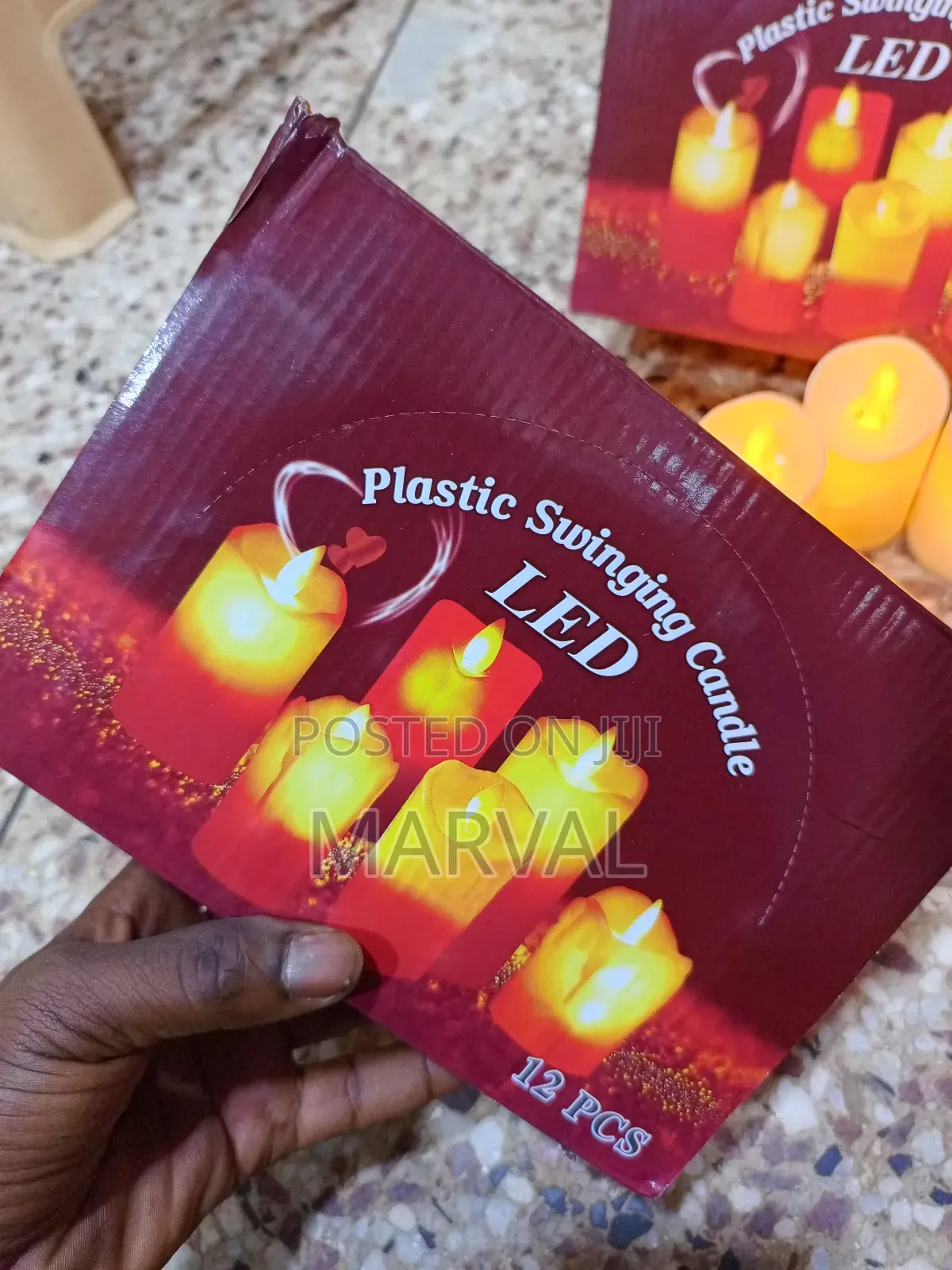 12pcs Plastic Swinging Led Candle ( Small Size)