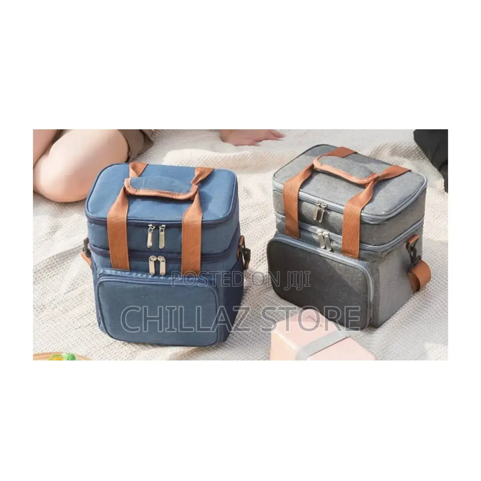 Large Capacity Double Layer Lunch Bags.