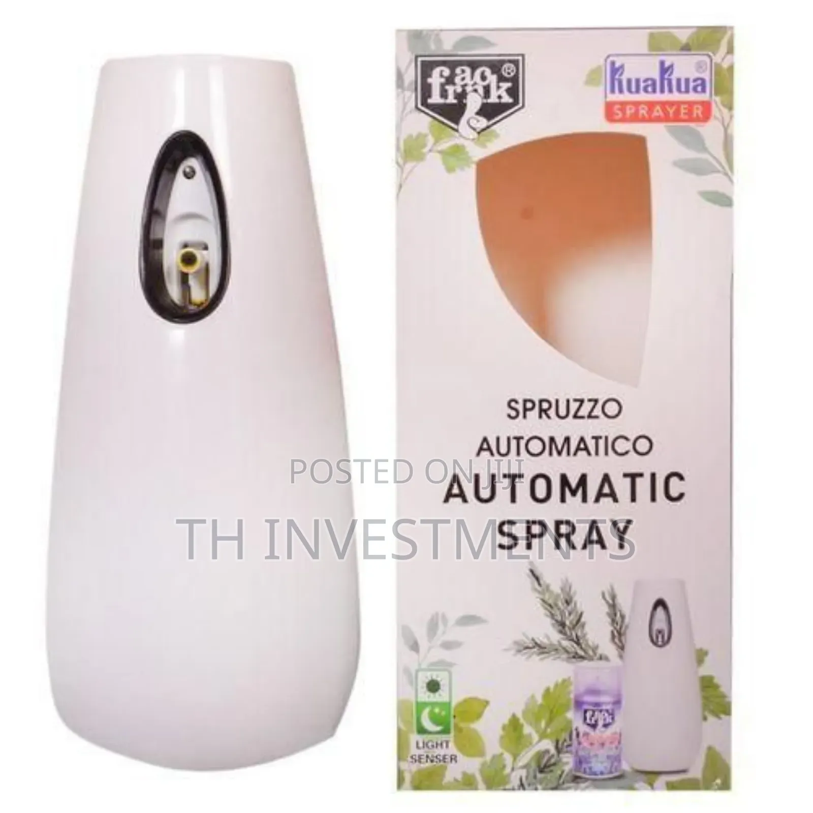 Automatic Dispenser Air Freshener Spray - White 