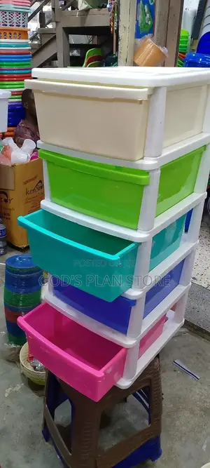 Plastic Kitchen Cabinet Drower Trolley/Kitchen Rack
