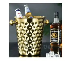 Creative Golden Ice Bucket.