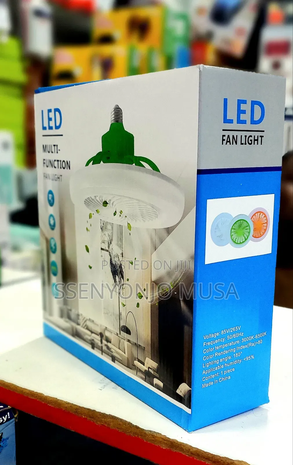 Portable Lamp Multi-Function Fan Light