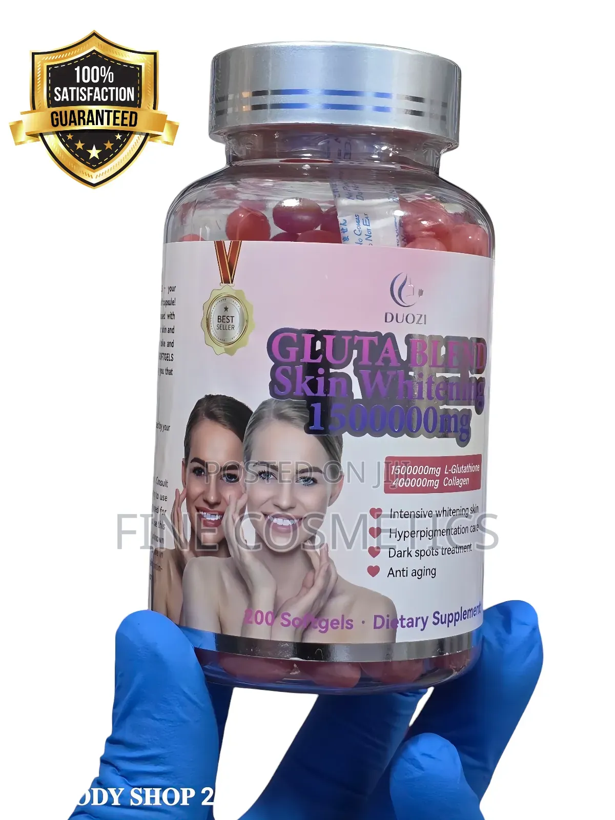 Gluta White Mg Skin Whitening and Glowing Capsules