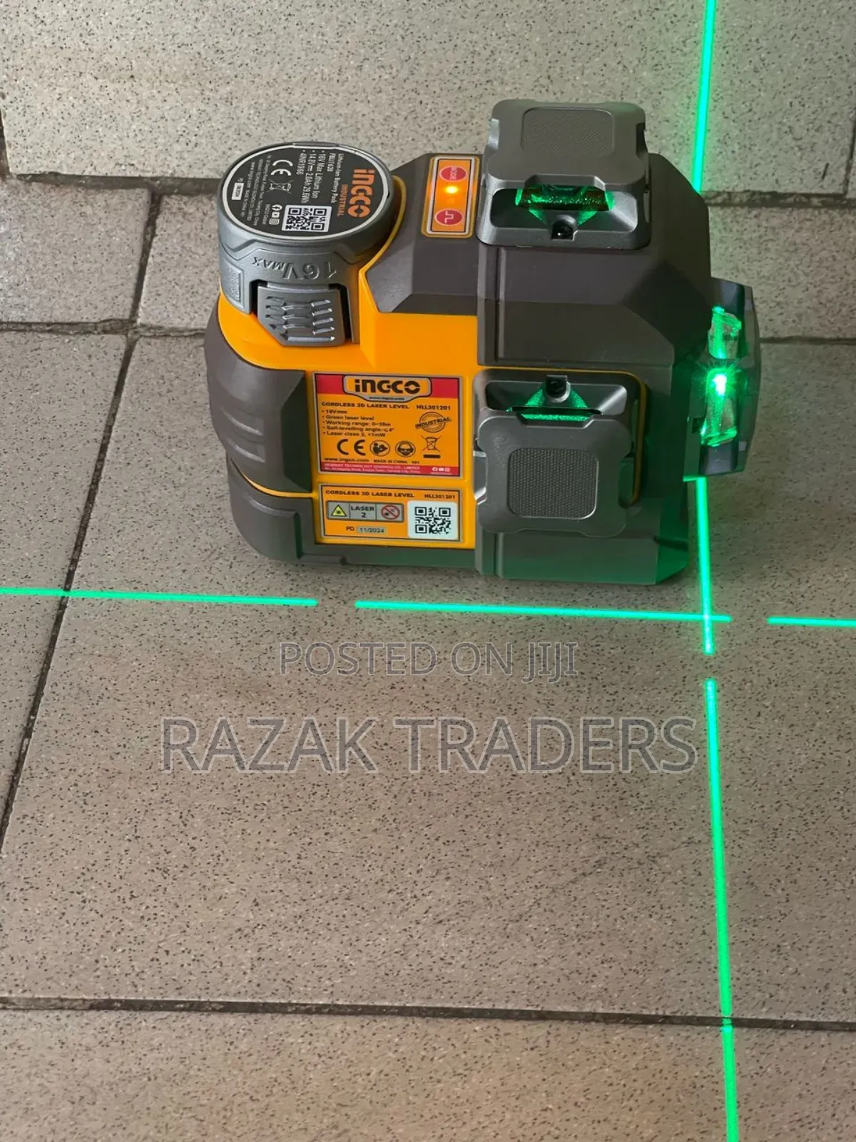 Ingco Cordless 3d Laser Level 16v