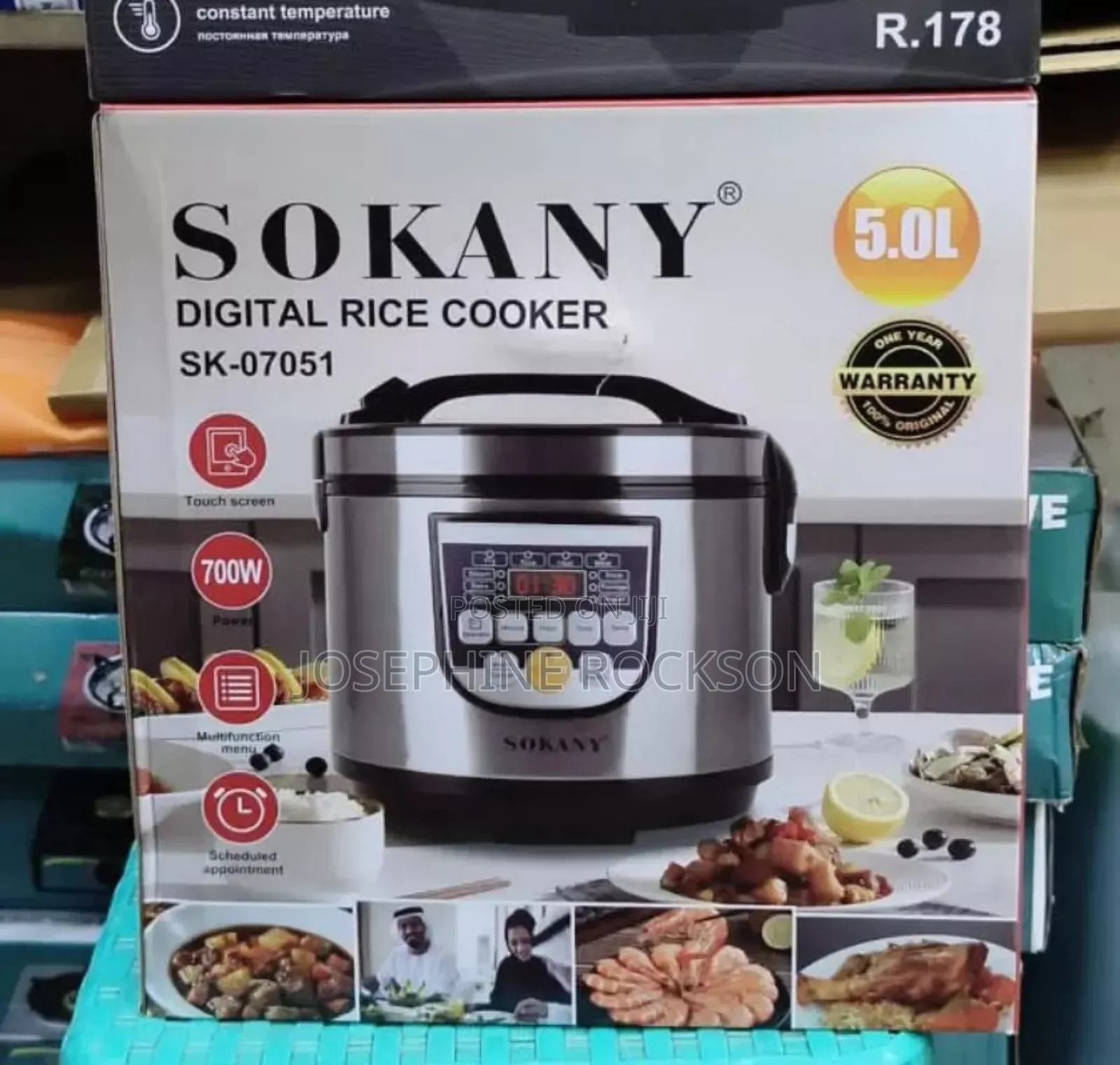 Sokany 5litres Digital Rice Cooker