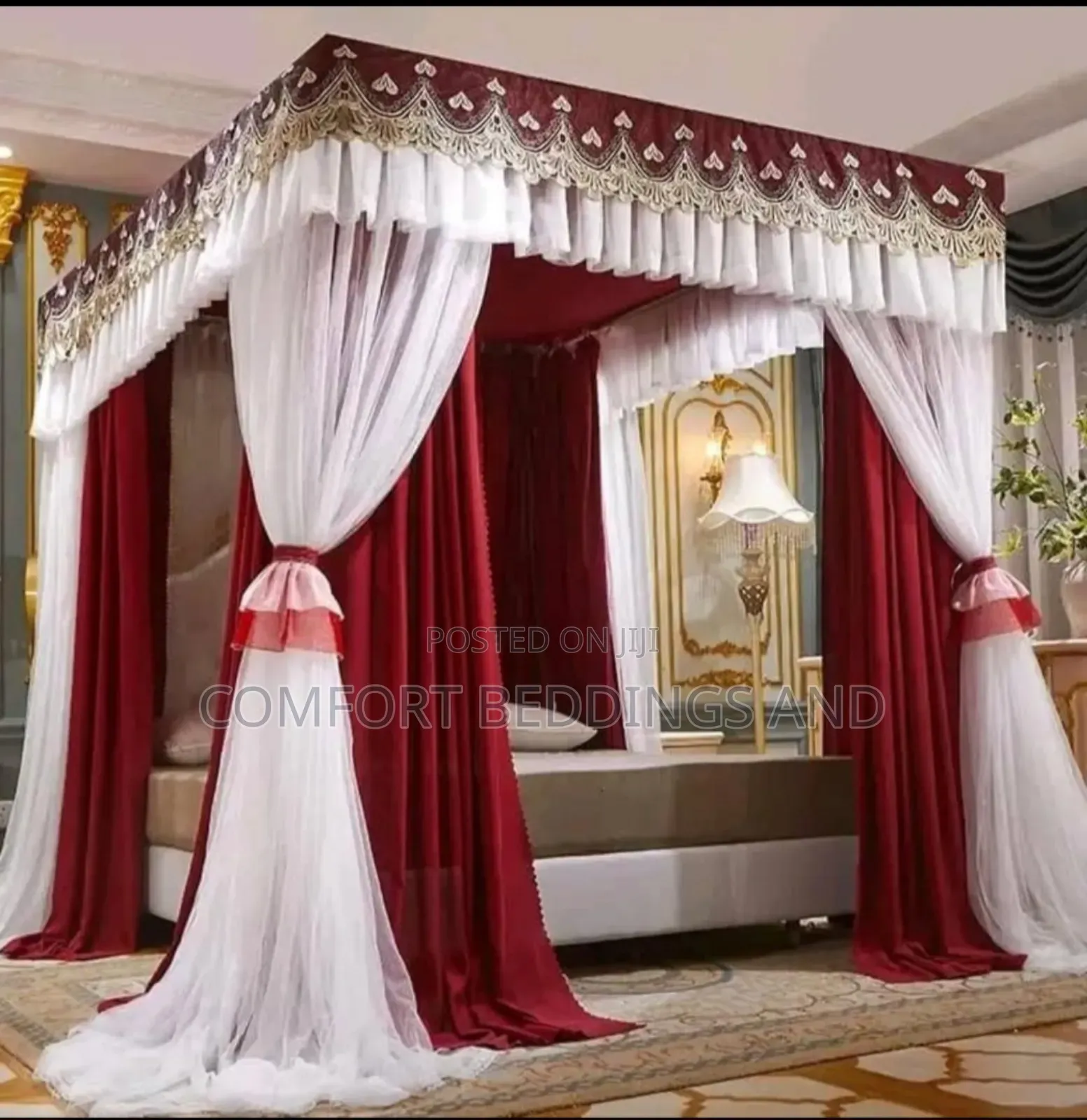 Square Mosquito Net With Curtains