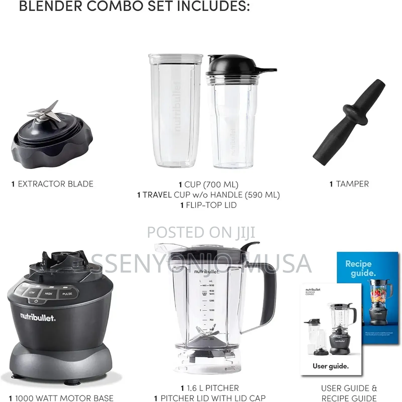 Nutribullet Full Size Blender + Combo