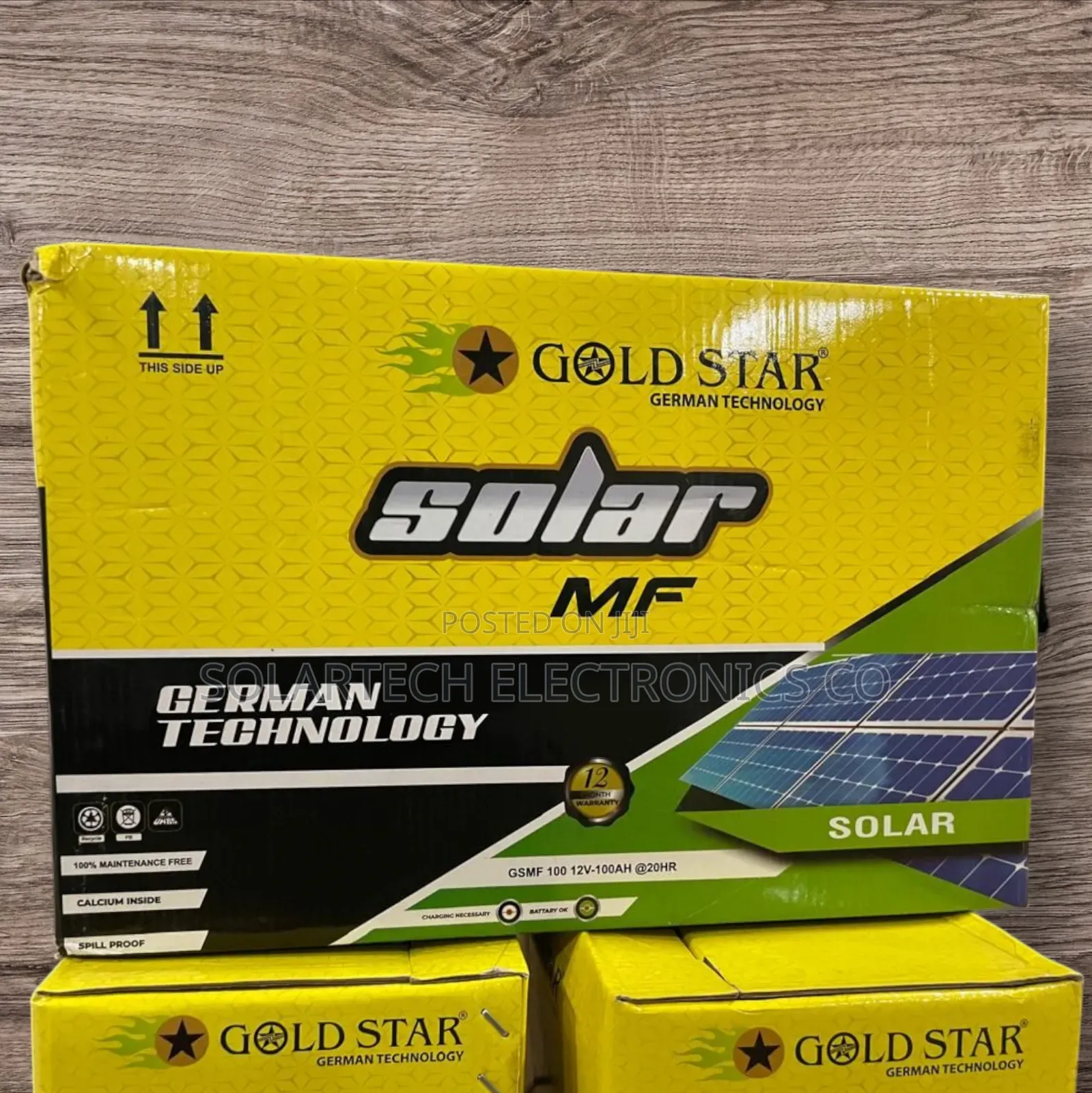 100ah German Technology Mf Solar Batteries Zakb