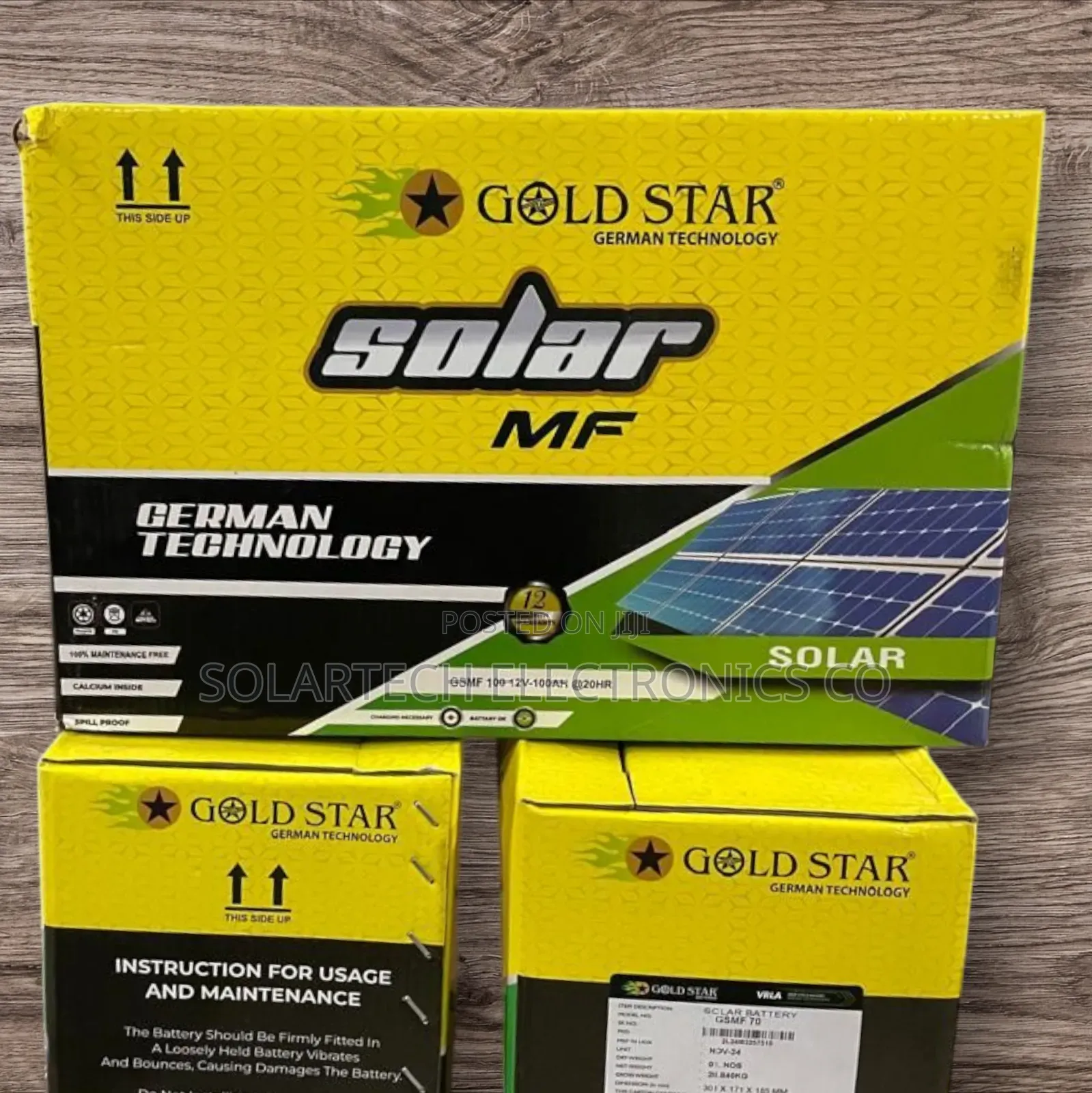 100ah German Technology Mf Solar Batteries Zakb