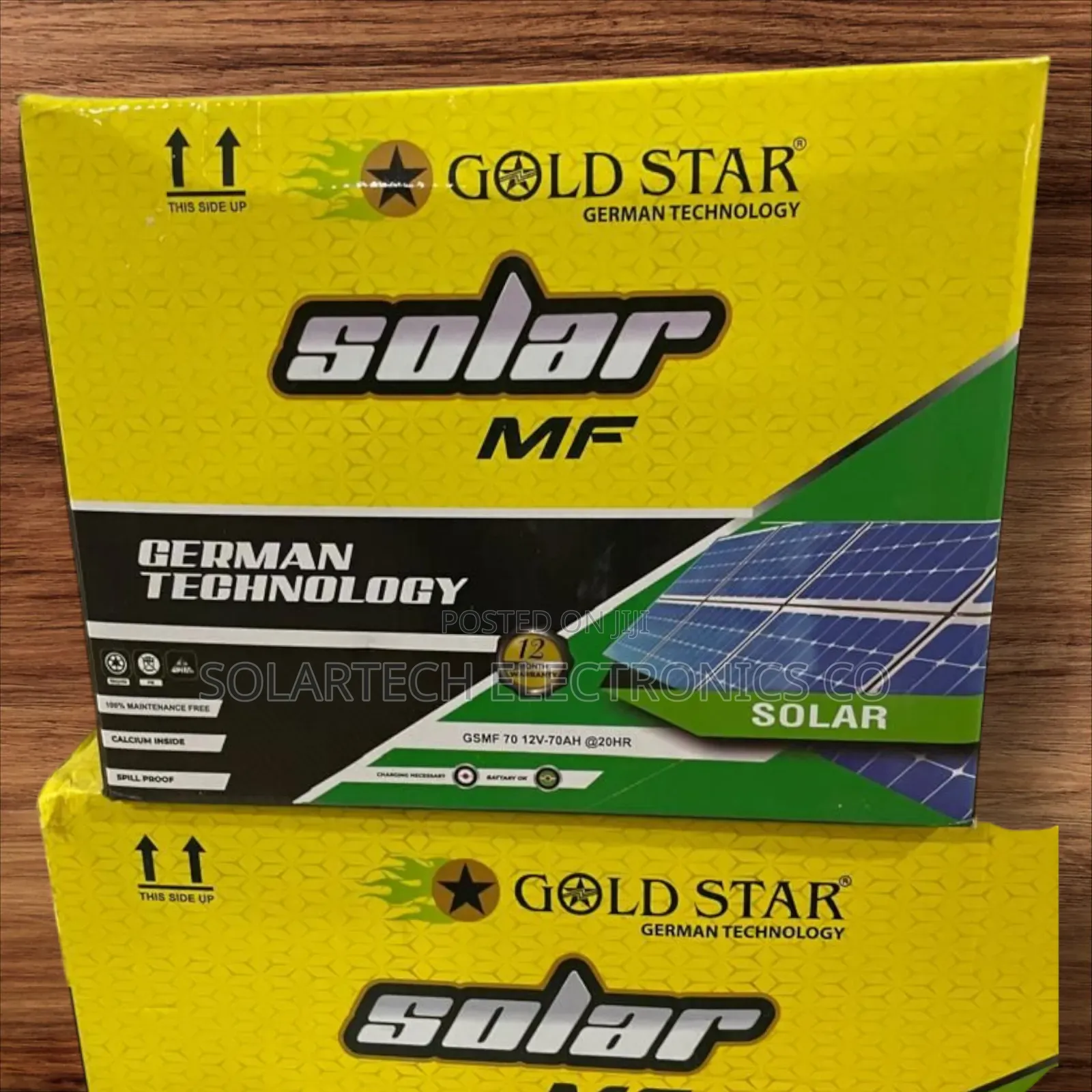 70ah German Technology Gold Star Mf Solar Batteries Hema