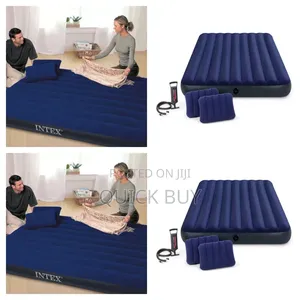 Inflatable Intex Mattress With a Pump