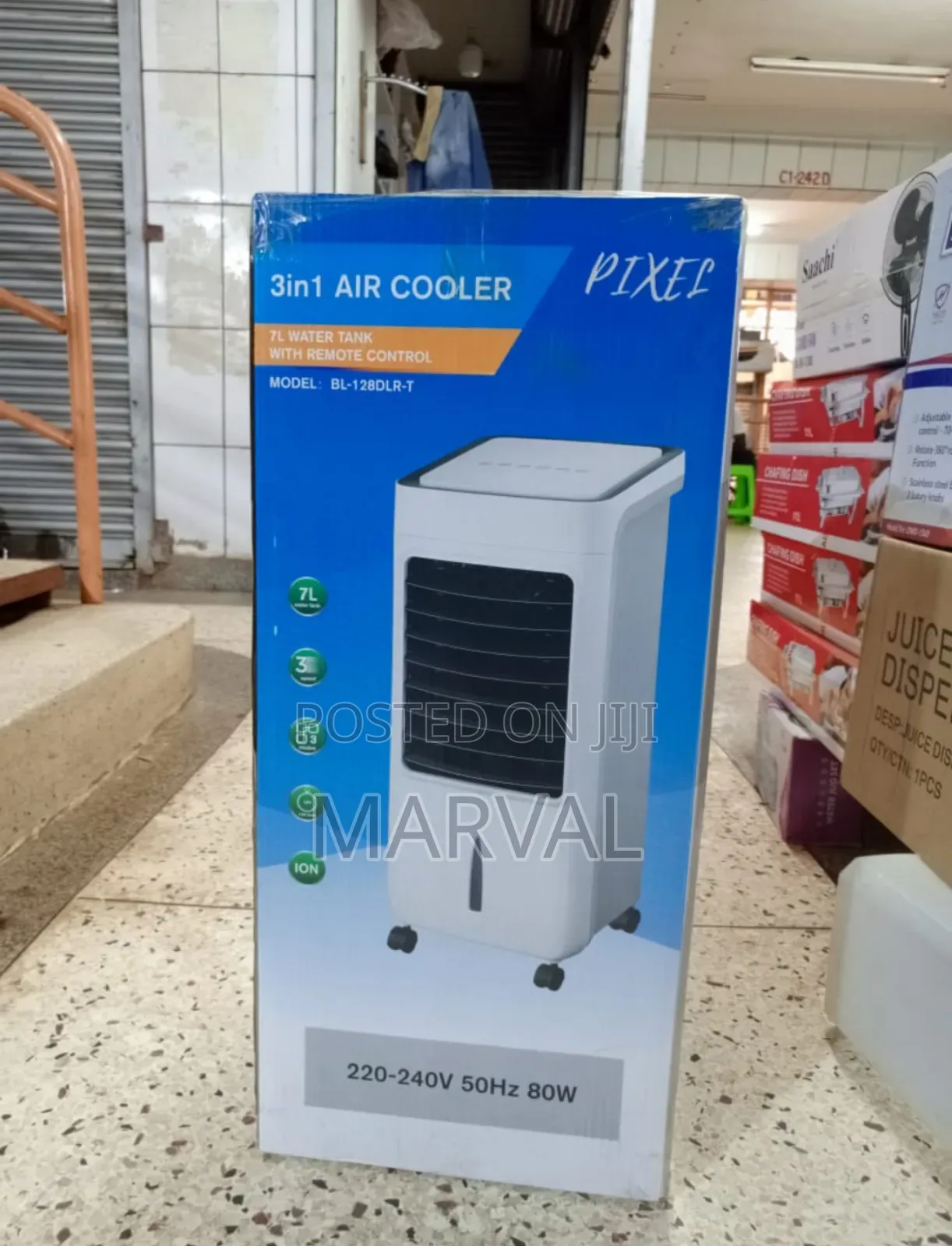 Pixel 3in1 Air Cooler With 7l Water Tank