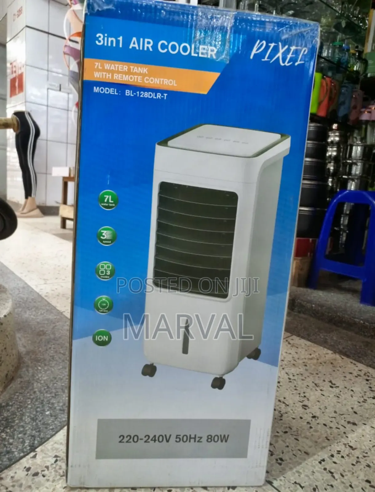 Pixel 3in1 Air Cooler With 7l Water Tank