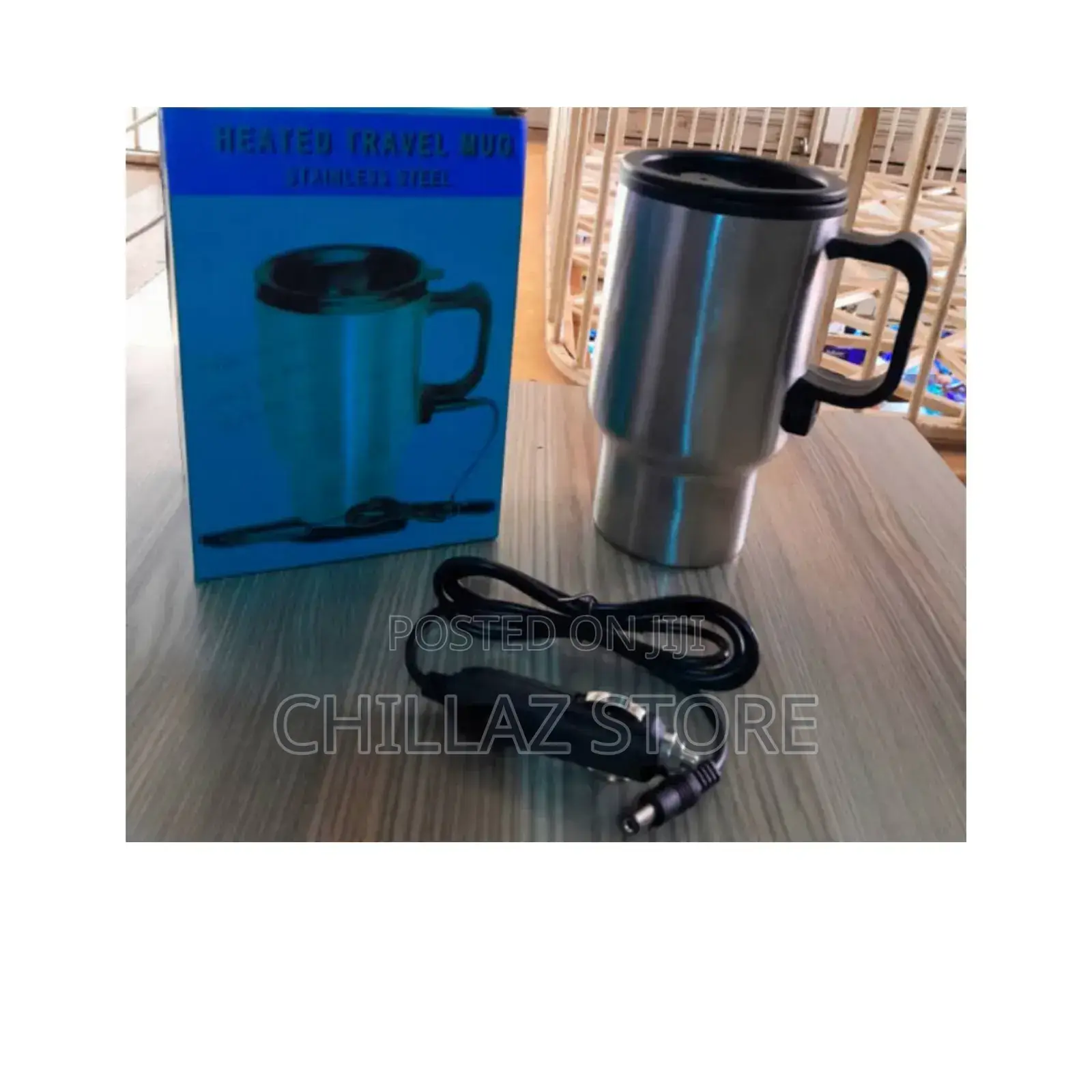 Heated Travel Mug.