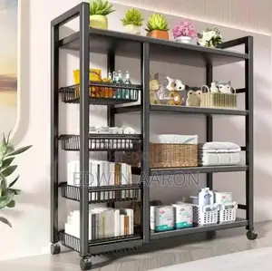 Multi Layer Storage Rack - Black
