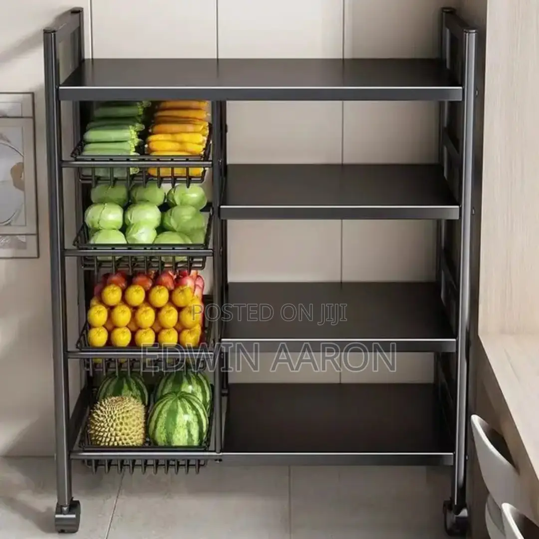 Multi Layer Storage Rack - Black