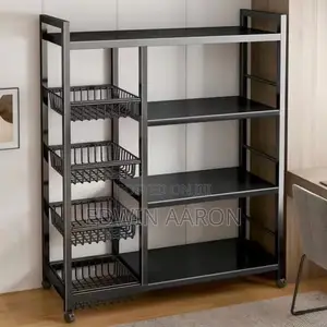 Multi Layer Storage Rack - Black