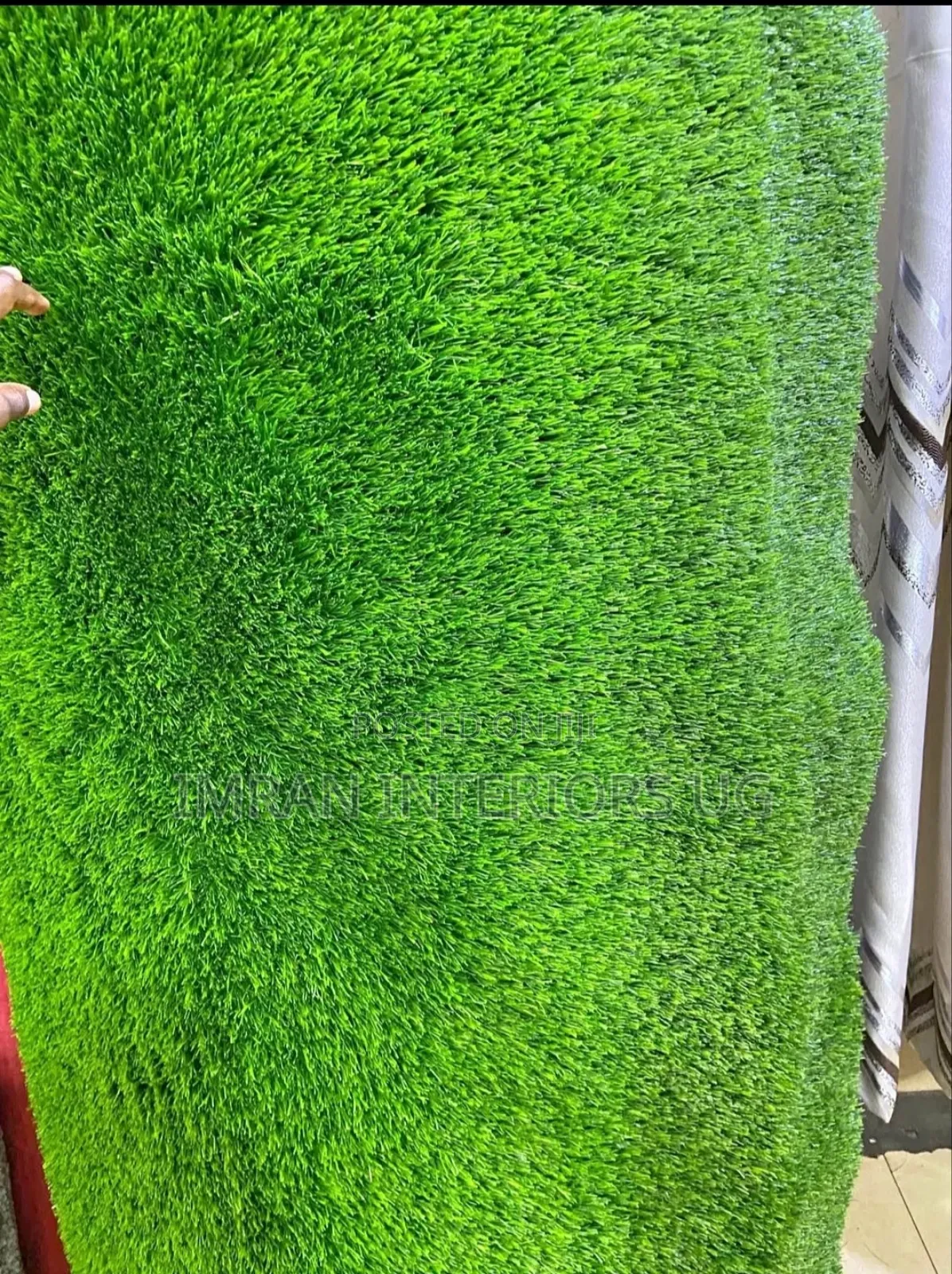 Dark Green Artificial Grass Carpet Per Square Meter .