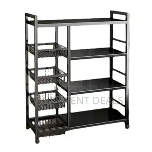 Kitchen Multilayer Trolley Storage Organizer Shelf
