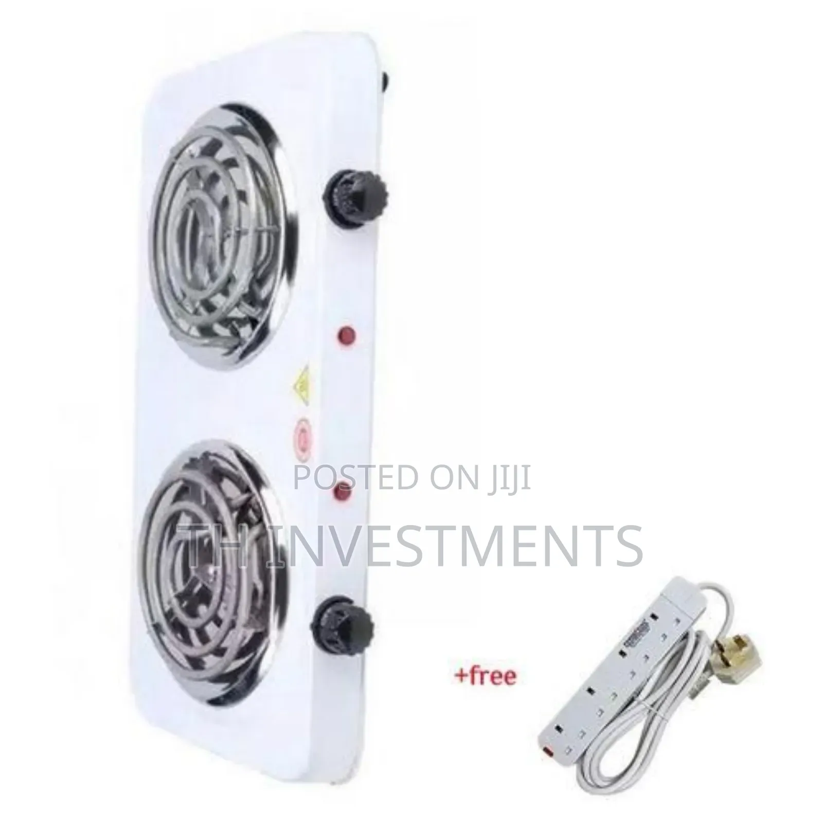 Double Coil Hotplate Cooker Plus a Free 4 Way Extension 