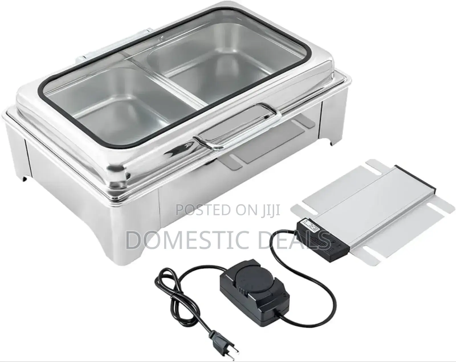 Electric Chaffing Dish Double Compartment