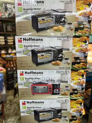 Hoffmans Breakfast Maker With 3 Functions 12l and 1l