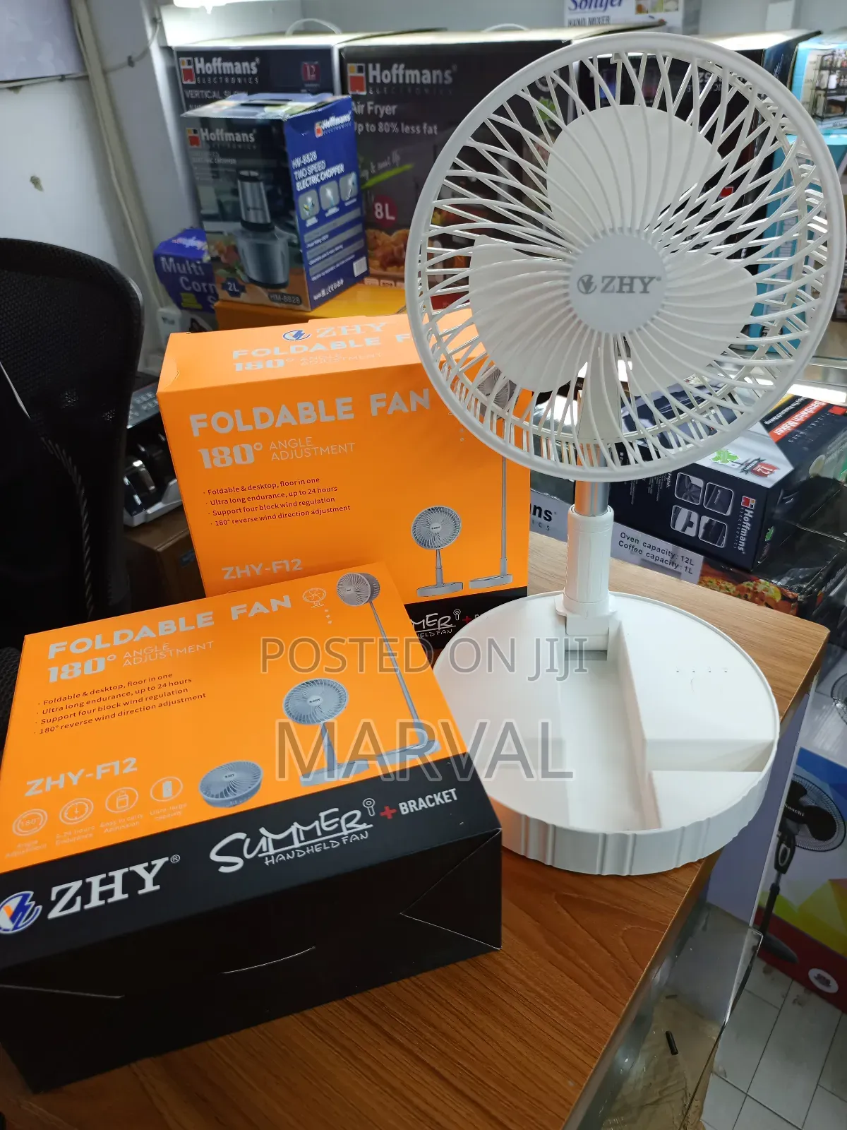 Foldable Fan 180 Angle Adjustment