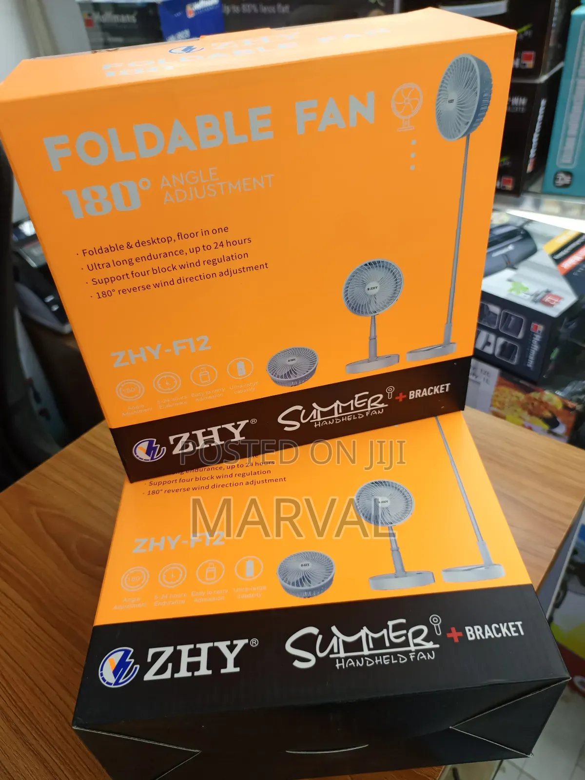 Foldable Fan 180 Angle Adjustment