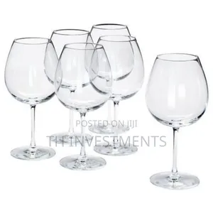 6 Pieces of Big Wine Glasses - Colorless 